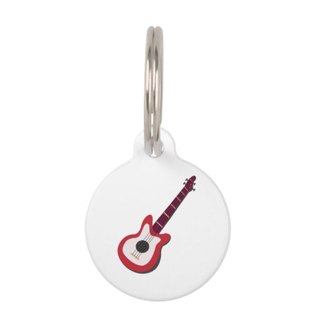 Electric Guitar Pet Tag (Front)