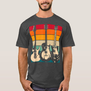Electric Guitar Player Guitarist Rock Musician Ret T-Shirt