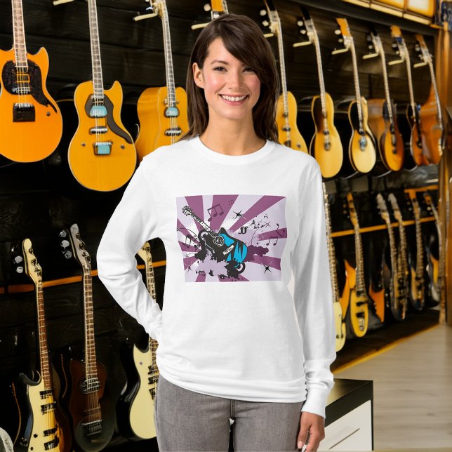 Electric Guitar Pop Art Music Rock Grunge T-Shirt (Creator Uploaded)