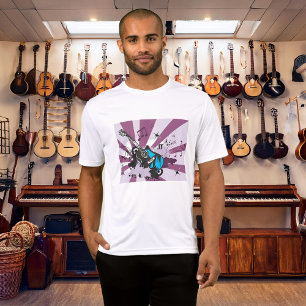 Electric Guitar Pop Art Music Rock Grunge T-Shirt