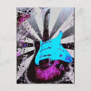 Electric Guitar Postcard