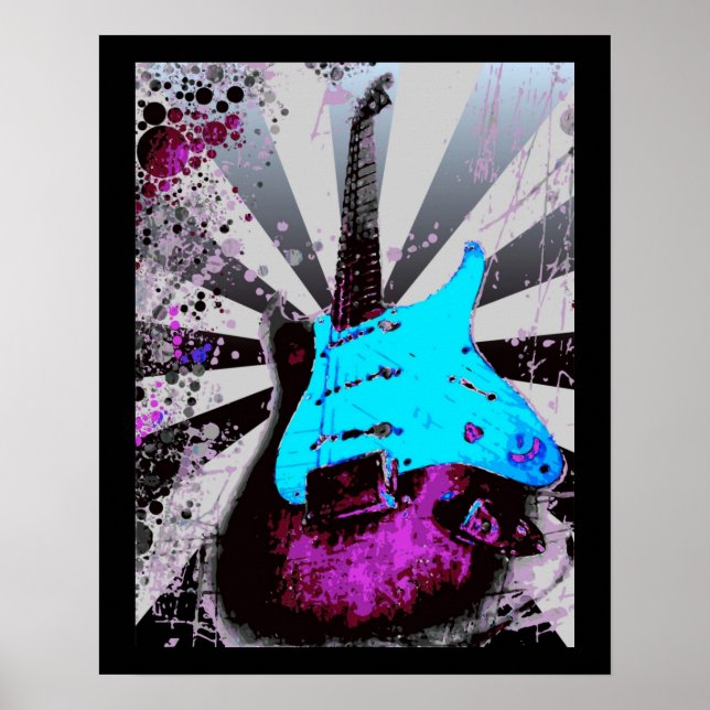 Electric Guitar Poster (Front)