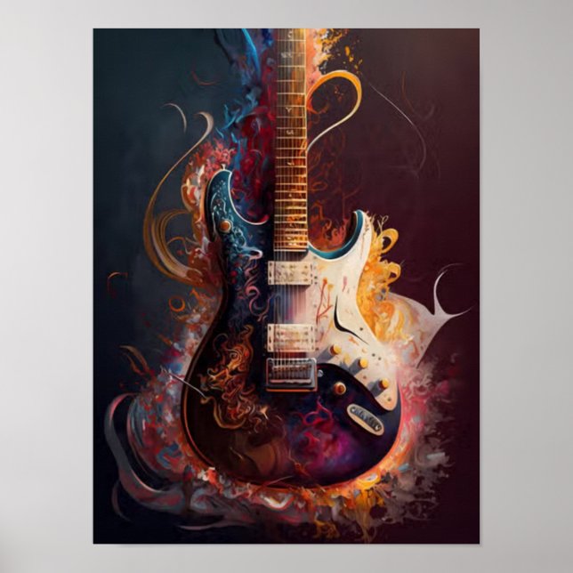 Electric guitar poster (Front)