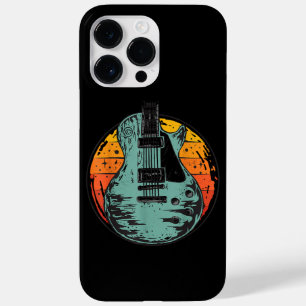 Electric Guitar Retro Sunset Vintage Music Band Gu Case-Mate iPhone 14 Pro Max Case