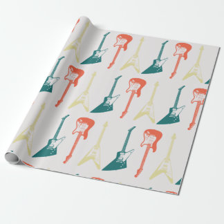 Electric Guitar Rock and Roll Rockstar Wrapping Paper