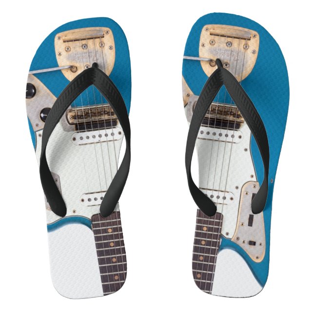Electric Guitar Rock Band Music Air Beach Party Jandals (Footbed)