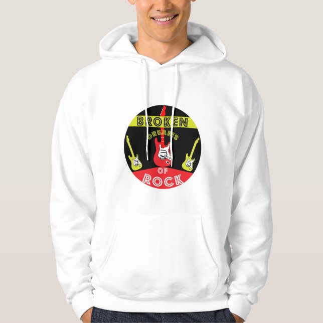 Electric Guitar Rock Dreams | Rock | Music Bath To Hoodie (Front)