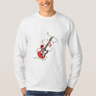 Electric Guitar Santa Claus Music Christmas Lover  T-Shirt