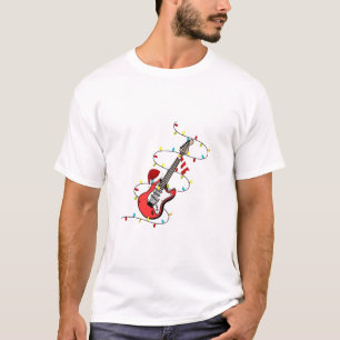 Electric Guitar Santa Claus Music Christmas Lover T-Shirt