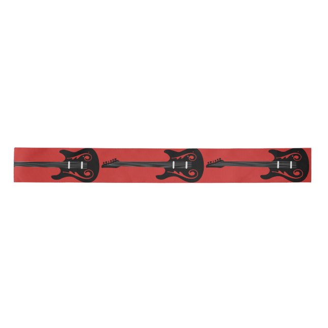 Electric Guitar Satin Ribbon (Front)