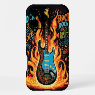 Electric guitar sparks vibrant creativity iPhone 16 pro max case