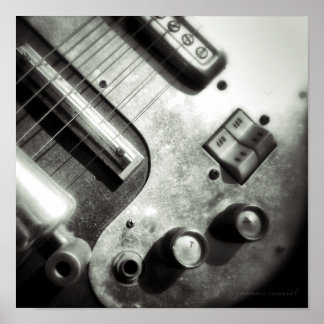 Electric Guitar Square Print