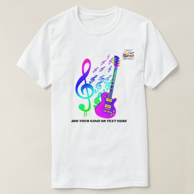 Electric Guitar T-Shirt (Design Front)