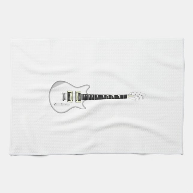 Electric Guitar Tea Towel (Horizontal)
