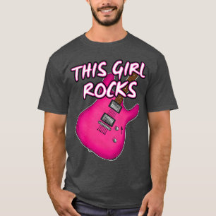 Electric Guitar This Girl Rocks Female Guitarist M T-Shirt