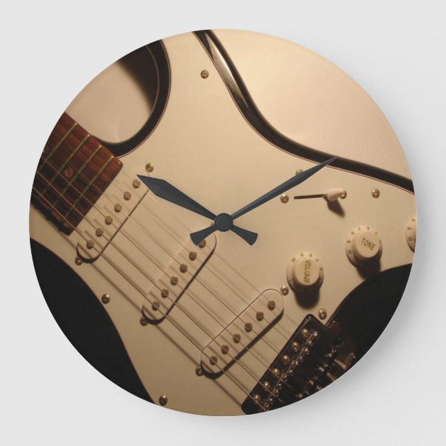 Electric Guitar Wall Clock (Front)