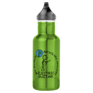 Electric Guitar - World Revolves Around 532 Ml Water Bottle