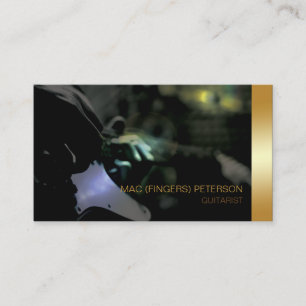 Electric Guitarist Musician Business Card