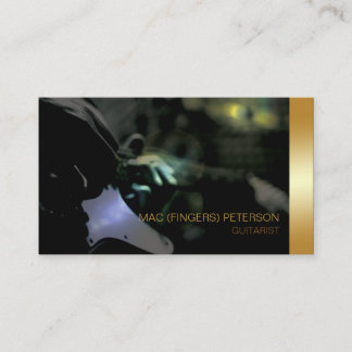 Electric Guitarist Musician Business Card