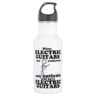 Electric Guitars Outlawed 532 Ml Water Bottle