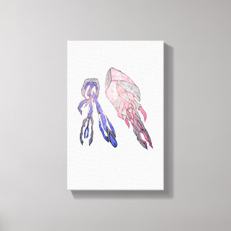 Electric Harmony Colorful Abstract Canvas