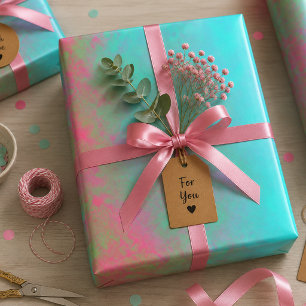 Electric Haze Wrapping Paper Sheet