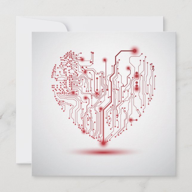 Electric Heart Invitation (Front)