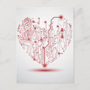 Electric Heart Postcard