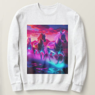 Electric Herd - Synthwave Horses Sweatshirt