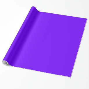 Electric Indigo Colour Wrapping Paper