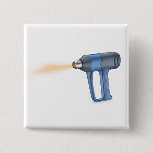 Electric industrial heat gun 15 cm square badge