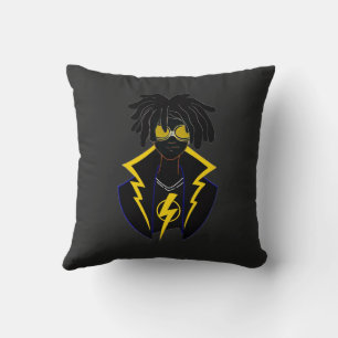 Electric King Dreadlocks Hoodie - Urban Lightning Cushion