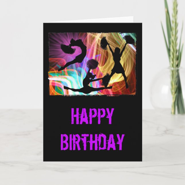 Electric Laser Show Cheerleaders Card (Front)