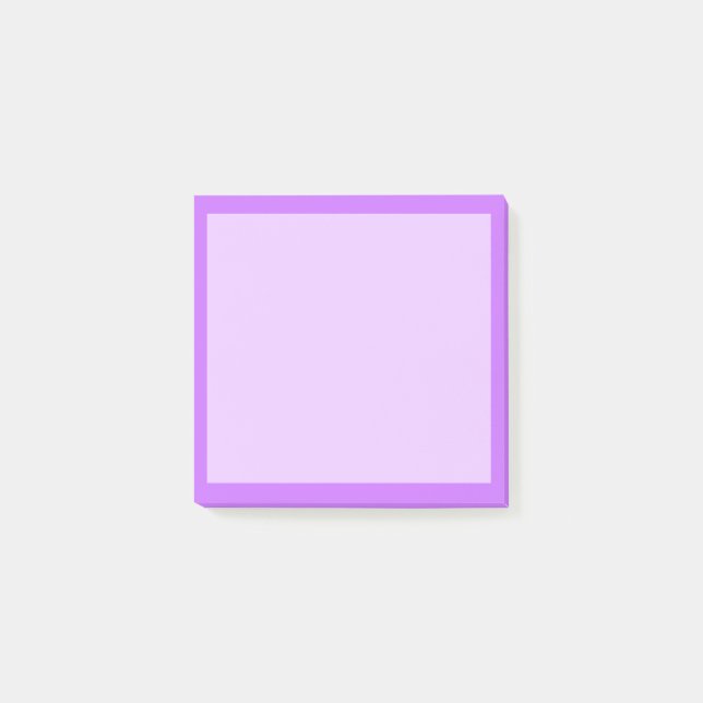 Electric lavender with heliotrope border blank  post-it notes (Front)