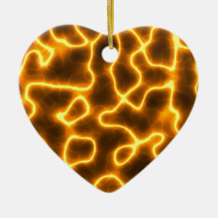 Electric lightning ceramic tree decoration
