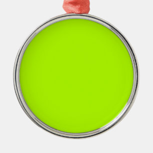 Electric Lime Green Accent Colour Decor Customise Metal Tree Decoration