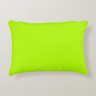 Electric Lime Green Accent Ready to Customise Decorative Cushion