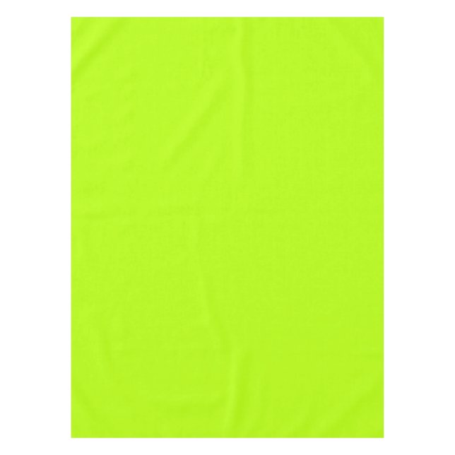 Electric Lime Green Accent Ready to Customise Tablecloth (Front)