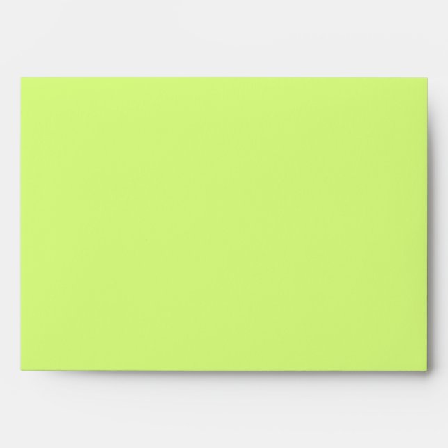Electric Lime Green Colour Decor Ready to Customis Envelopes (Front)