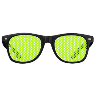 Electric Lime Green Colour Decor Ready to Customis Retro Sunglasses