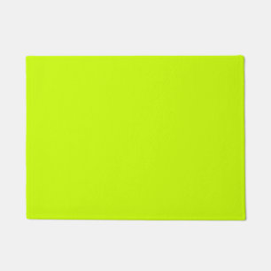 Electric Lime Solid colour  Doormat