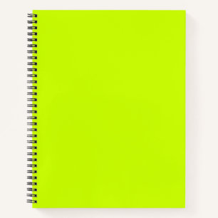 Electric Lime Solid colour Notebook
