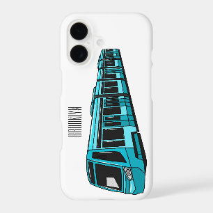 Electric locomotive cartoon illustration
