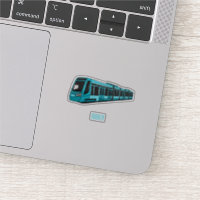 Electric locomotive cartoon illustration