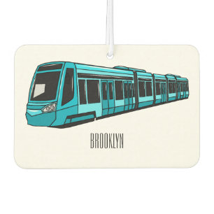 Electric locomotive cartoon illustration car air freshener