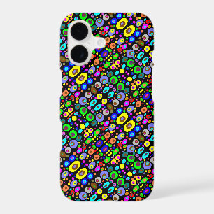 Electric mandala dots pattern
