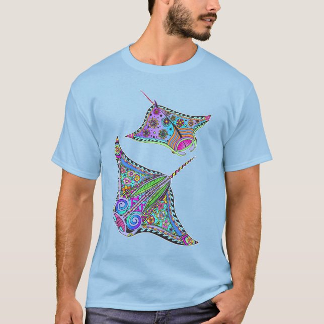 Electric Manta Rays Men's T-Shirt (Front)