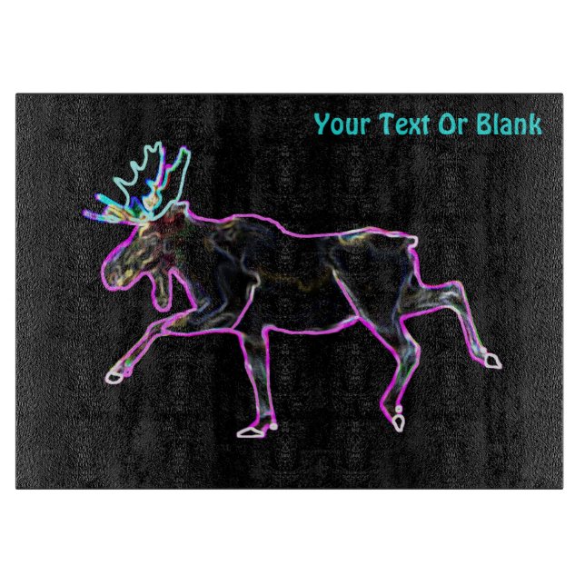 Electric Moose Cutting Board (Front)
