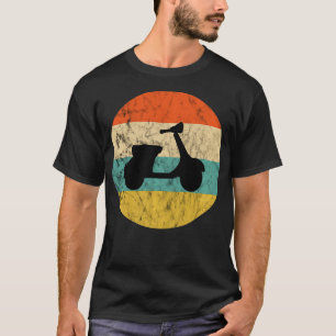 Electric Moped Vintage Retro Sunset Motorcycle Sco T-Shirt