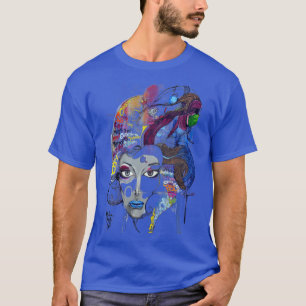 "Electric Muse: Urban Dreams in Vivid Colour T-Shirt